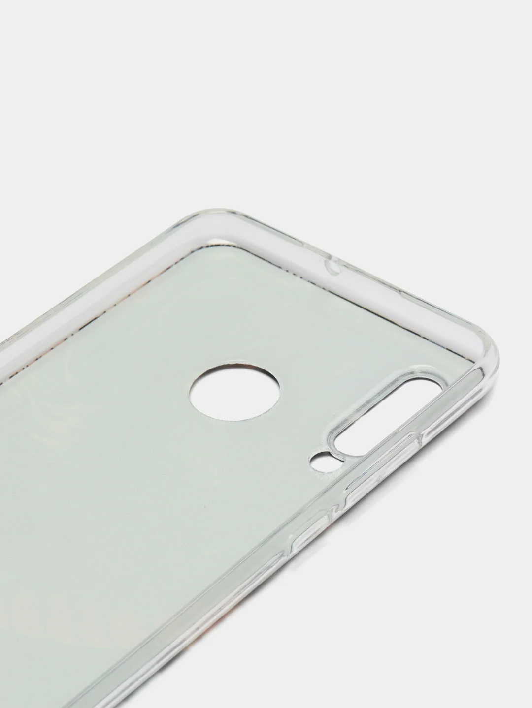 Коричневый чехол на Huawei P30 Lite/Honor 20S/20 Lite 2020 / Хонор 20 Lite прозрачный, с рисунком