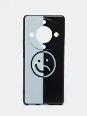 Золотистый хаки силиконовый чехол для Honor X9A (Хонор Х9А), с принтом, с рисунком