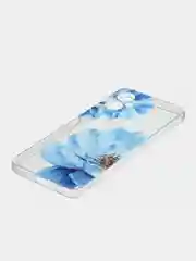 Лазурный чехол на Tecno Spark 9 Pro / Текно Спарк 9 Про прозрачный, с рисунком, защита камеры