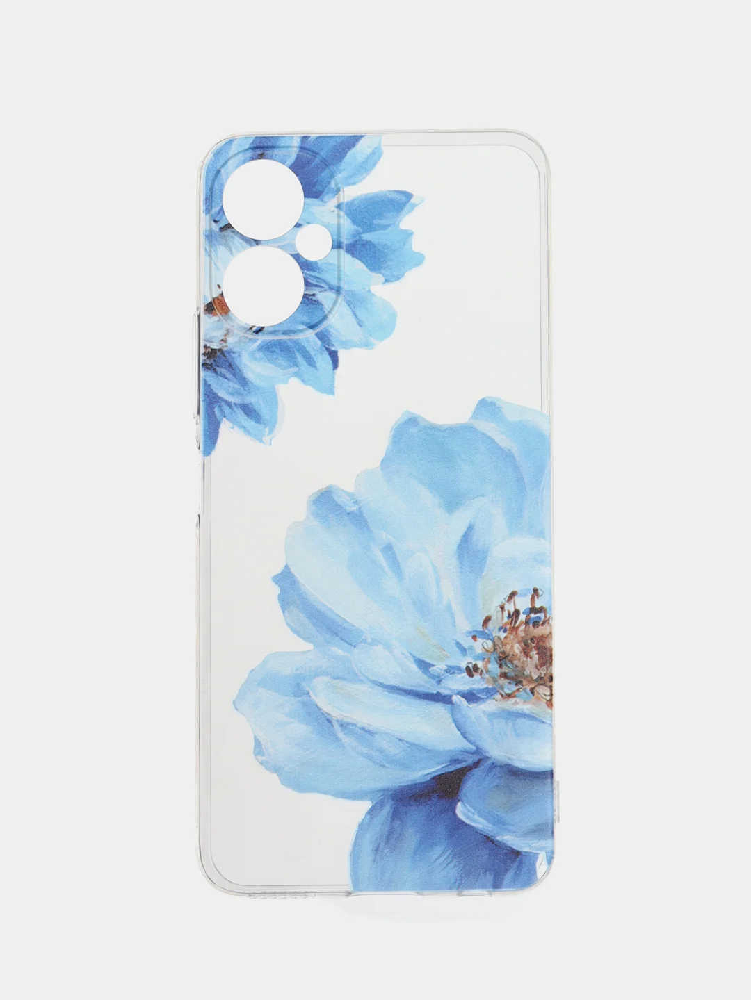 Лазурный чехол на Tecno Spark 9 Pro / Текно Спарк 9 Про прозрачный, с рисунком, защита камеры