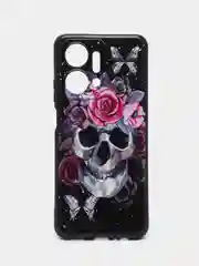 Тёмно-бордовый чехол для HONOR X7a / X7a Plus, с принтом, с рисунком (Хонор Икс Х7А Плюс)