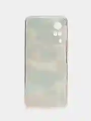 Кремовый силиконовый чехол на Vivo Y31/Y53s 4G / Виво Y31 прозрачный, с рисунком, защита камеры