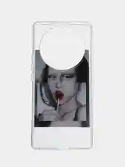 Багровый силиконовый чехол для Honor X9A (Хонор Х9А), с принтом, с рисунком