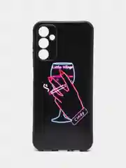 Голубой силиконовый чехол для Samsung Galaxy A14, с принтом, с рисунком, Самсунг Галаси А14