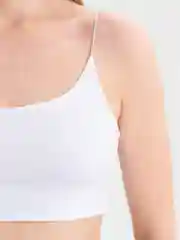 Белый женский топ базовый