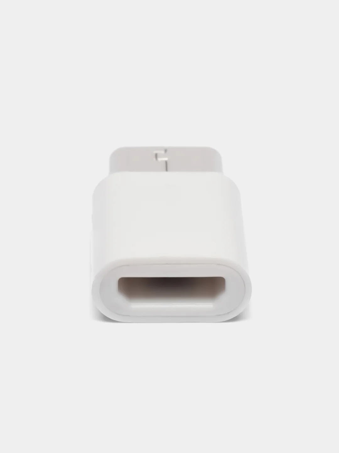 Белый переходник с MicroUSB на Type-C, белый, черный