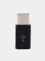 Черный переходник с MicroUSB на Type-C, белый, черный