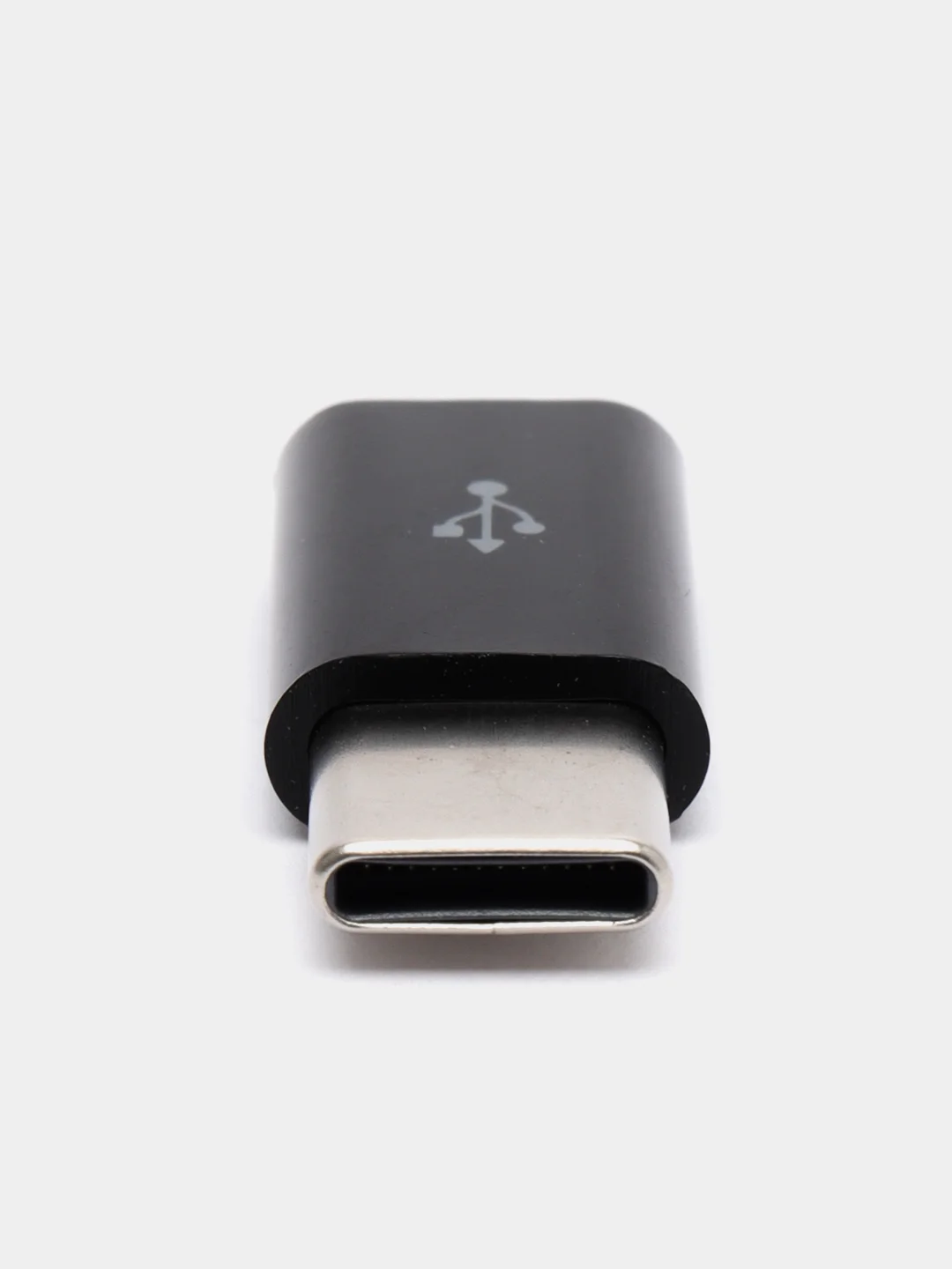 Черный переходник с MicroUSB на Type-C, белый, черный