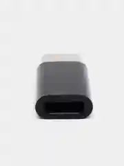 Черный переходник с MicroUSB на Type-C, белый, черный
