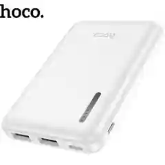 Белый внешний аккумулятор Hoco J115, 2 USB, micro, Type-C, 5000 mAh