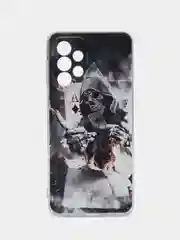 Песочный хаки чехол на Samsung Galaxy A33 5G / Галакси А33 5G прозрачный, с рисунком, защита камеры