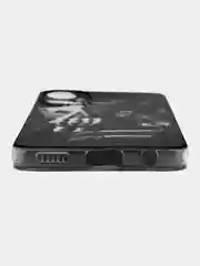 Оливковый чехол на Tecno Spark 9 Pro / Текно Спарк 9 Про прозрачный, с рисунком, защита камеры