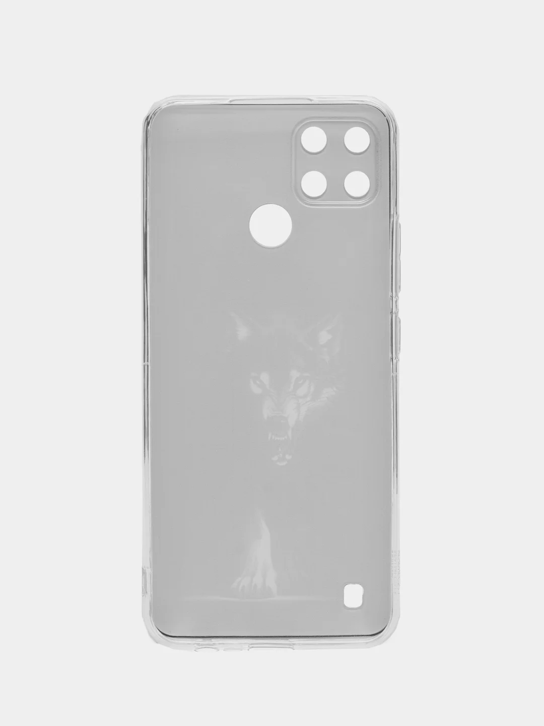Серый меланж силиконовый чехол на Oppo Realme C21Y/C25Y / Оппо Реалми C21Y/C25Y прозрачный, с рисунком