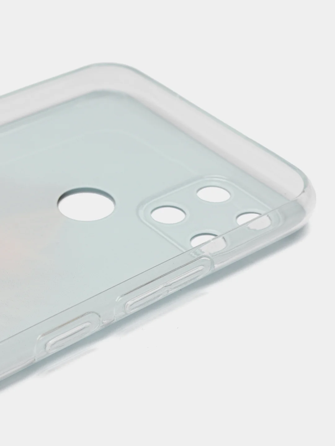 Светло-коричневый силиконовый чехол на Oppo Realme C21Y/C25Y / Оппо Реалми C21Y/C25Y прозрачный, с рисунком