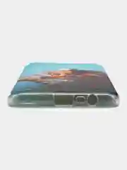 Светло-коричневый силиконовый чехол на Oppo Realme C21Y/C25Y / Оппо Реалми C21Y/C25Y прозрачный, с рисунком