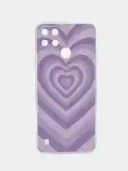 Лавандовый силиконовый чехол на Oppo Realme C21Y/C25Y / Оппо Реалми C21Y/C25Y прозрачный, с рисунком