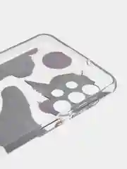 Терракотовый чехол силиконовый на Samsung Galaxy A23 / Самсунг А23 прозрачный с рисунком, защита камеры