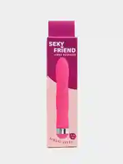 Розовый эргономичный вибратор Sexy Friend 17,5 см