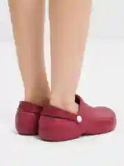 Красный сабо женские