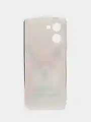 Оранжевый силиконовый чехол на Realme C33 / Реалми С33 прозрачный, с рисунком, защита камеры