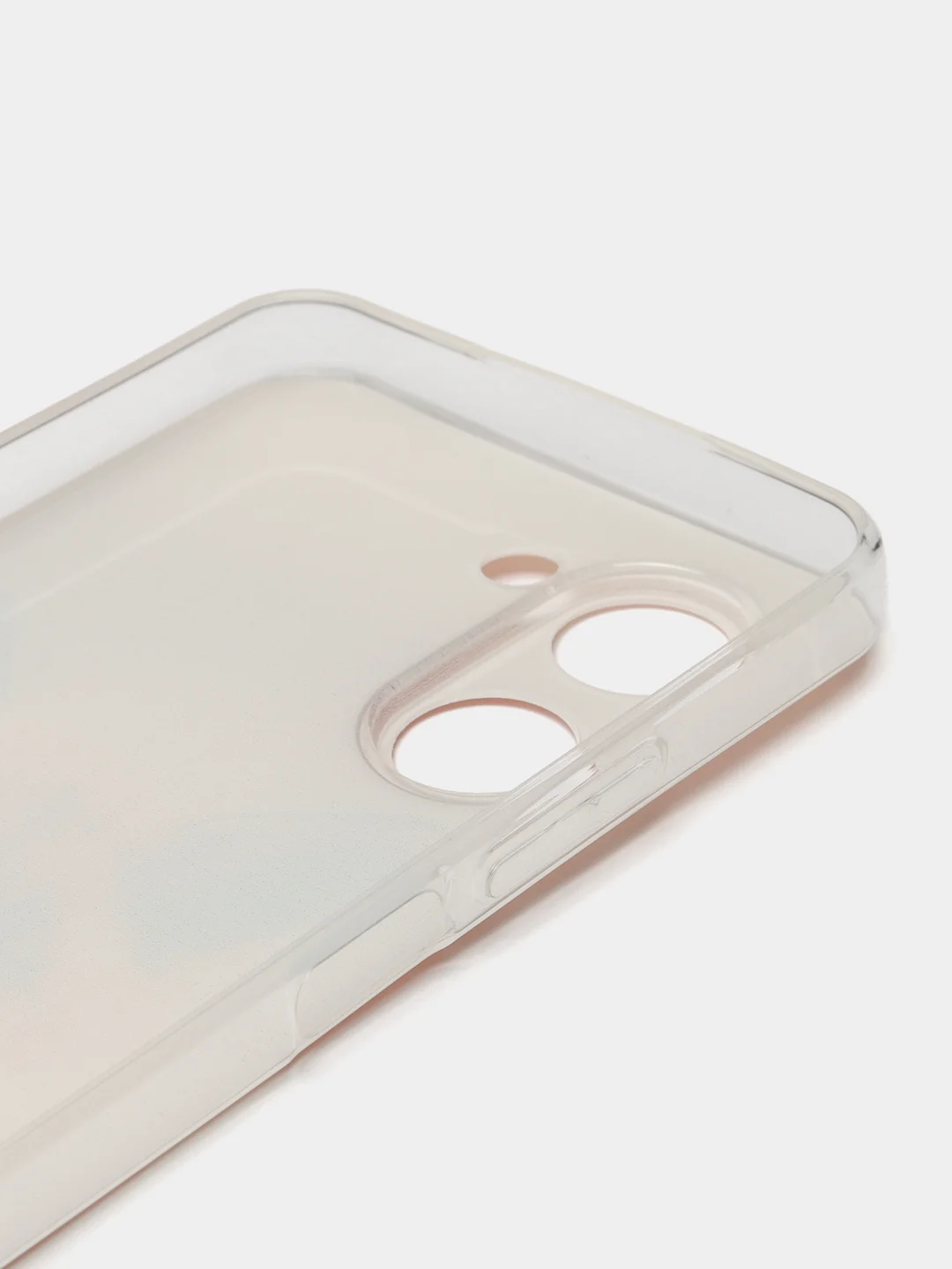 Оранжевый силиконовый чехол на Realme C33 / Реалми С33 прозрачный, с рисунком, защита камеры