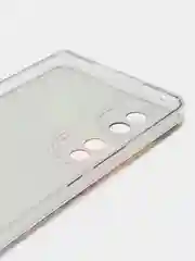 Пурпурный силиконовый чехол на Honor 70 / Хонор 70 прозрачный, с рисунком, защита камеры
