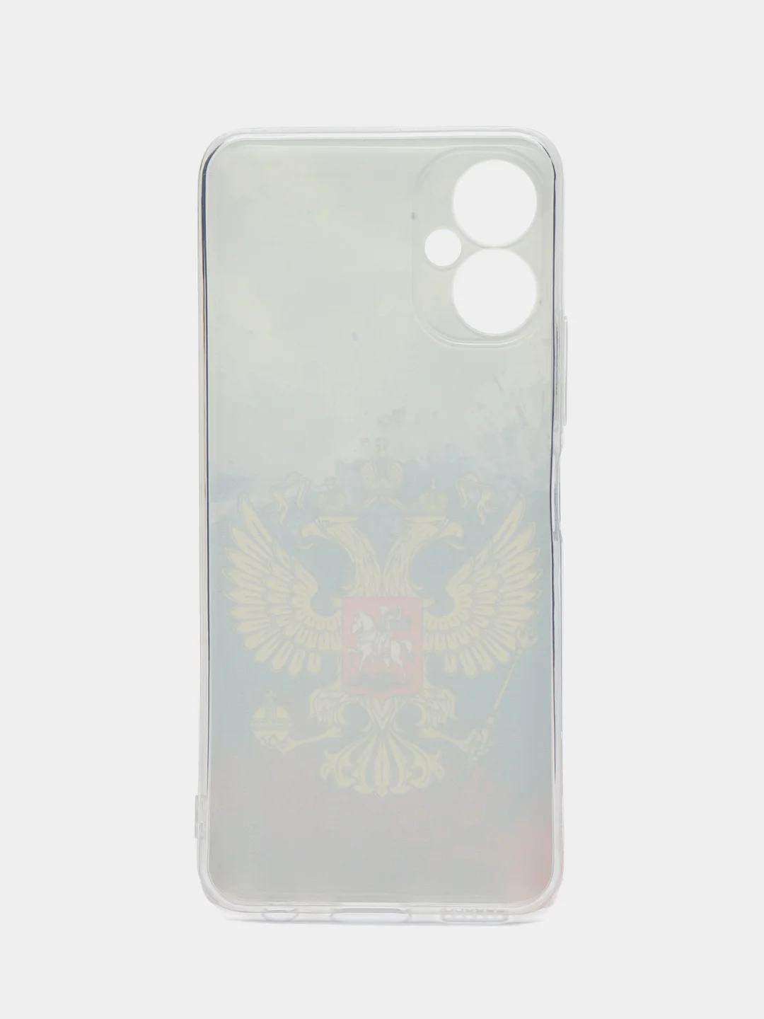 Синий чехол на Tecno Spark 9 Pro / Текно Спарк 9 Про прозрачный, с рисунком, защита камеры