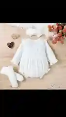 Белый летний полукомбинезон для девочек, на праздник, фотосессию, для малыша, летний