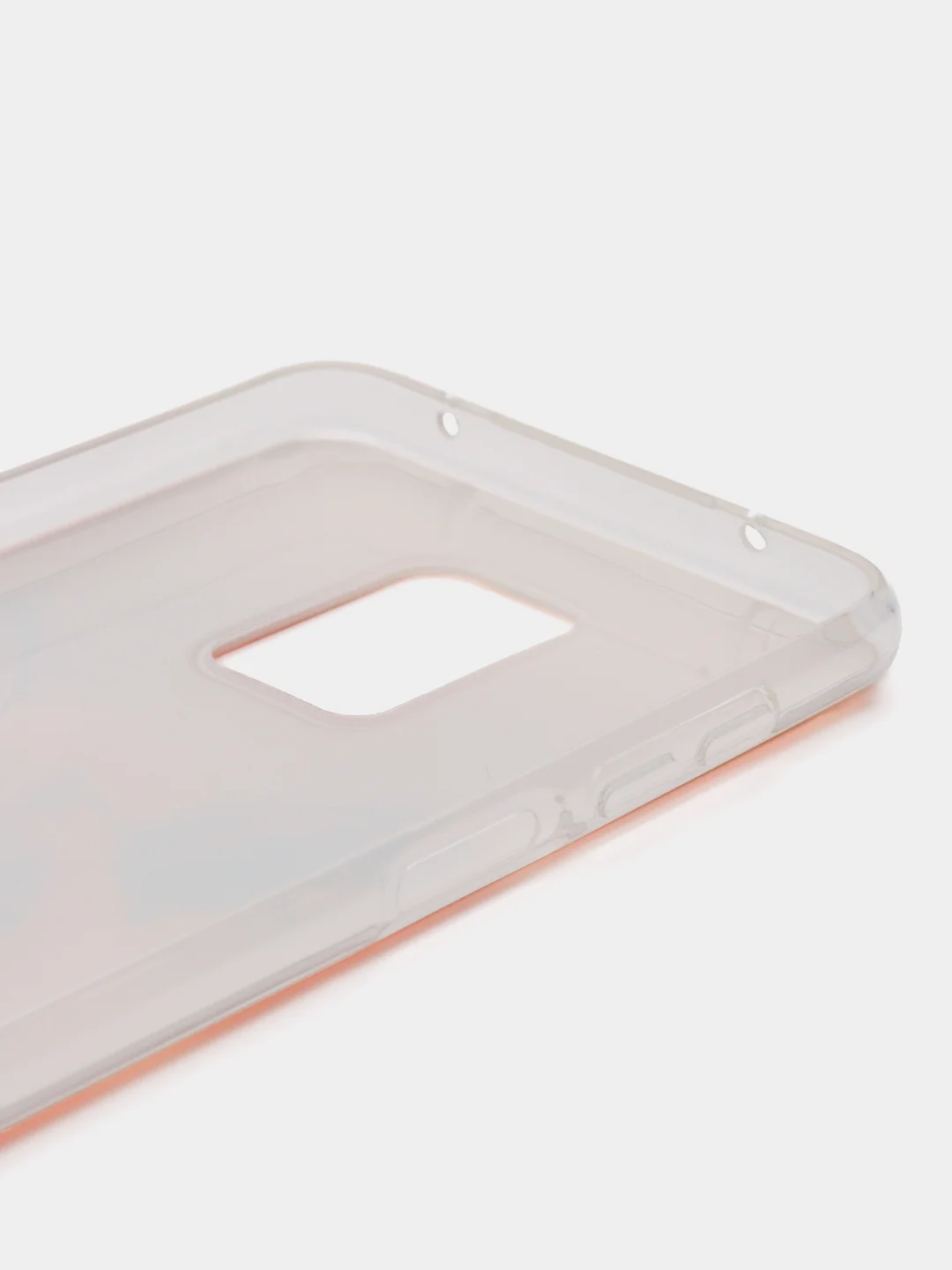 Оранжевый чехол на Xiaomi Redmi Note 9S/9 Pro / Сяоми Редми Нот 9S/9 Про прозрачный, с рисунком