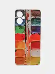 Бордовый чехол на Tecno Spark 9 Pro / Текно Спарк 9 Про прозрачный, с рисунком, защита камеры