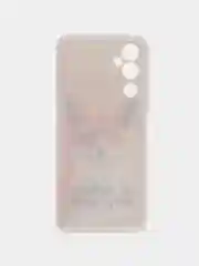 Оранжевый чехол на Tecno Pova Neo 2 / Текно Пова Нео 2 прозрачный, с рисунком, защита камеры
