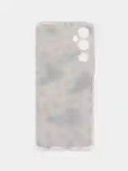 Золотой чехол на Tecno Pova Neo 2 / Текно Пова Нео 2 прозрачный, с рисунком, защита камеры