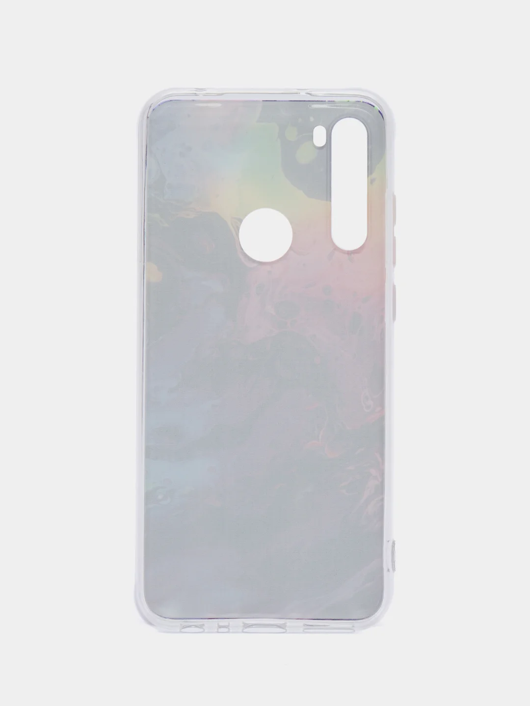 Пурпурный силиконовый чехол на Xiaomi Redmi Note 8T / Сяоми Редми Нот 8T прозрачный, с рисунком