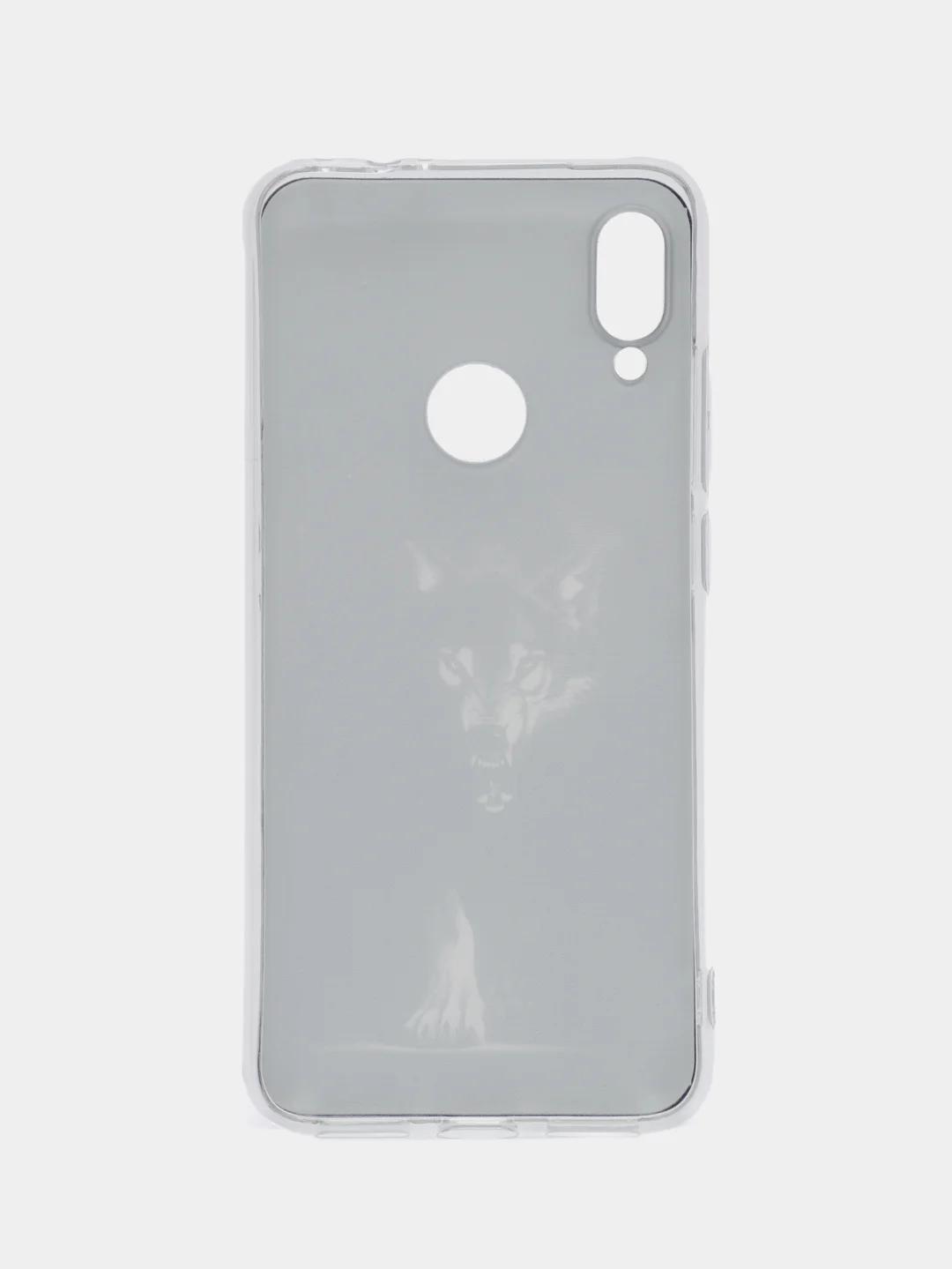 Серый меланж силиконовый чехол на Xiaomi Redmi Note 7 / Сяоми Редми Нот 7 прозрачный, с рисунком