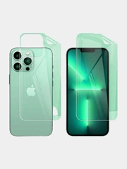 Гидрогелевая пленка для iPhone 11 Pro Max/12/13 mini/14/15/X/XS/XR, задняя, передняя