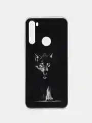 Серый меланж силиконовый чехол на Xiaomi Redmi Note 8T / Сяоми Редми Нот 8T прозрачный, с рисунком