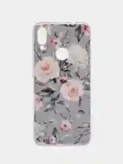 Кораллово-розовый силиконовый чехол на Xiaomi Redmi Note 7 / Сяоми Редми Нот 7 прозрачный, с рисунком