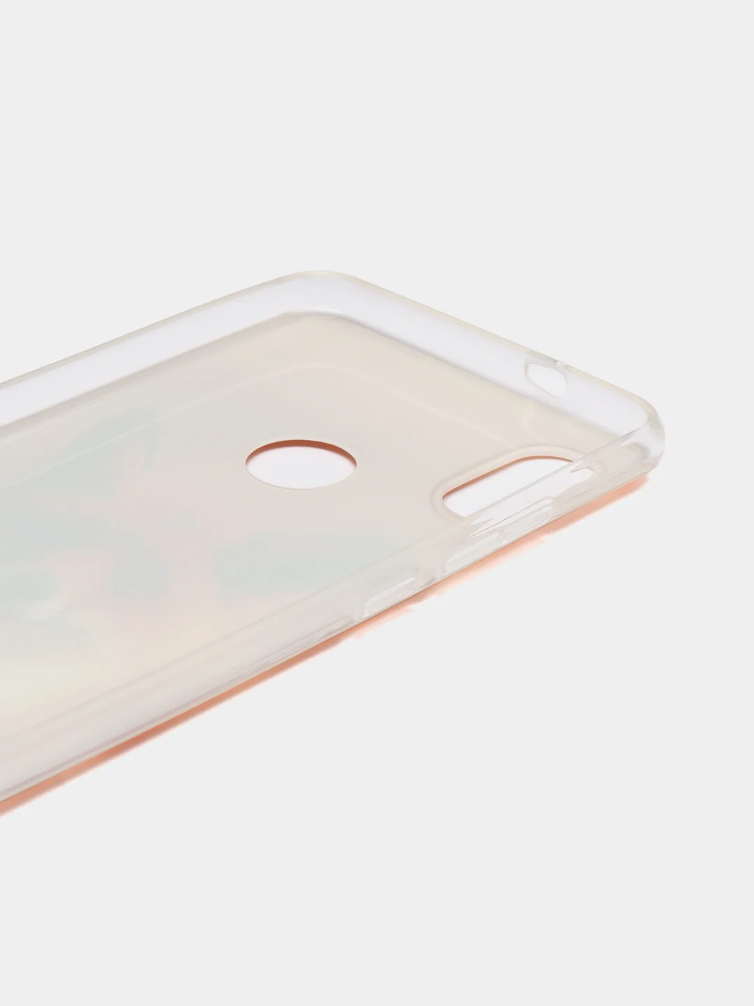 Оранжевый чехол на Xiaomi Redmi Note 5/Note 5 Pro / Сяоми Редми Нот 5/5 Про прозрачный, с рисунком