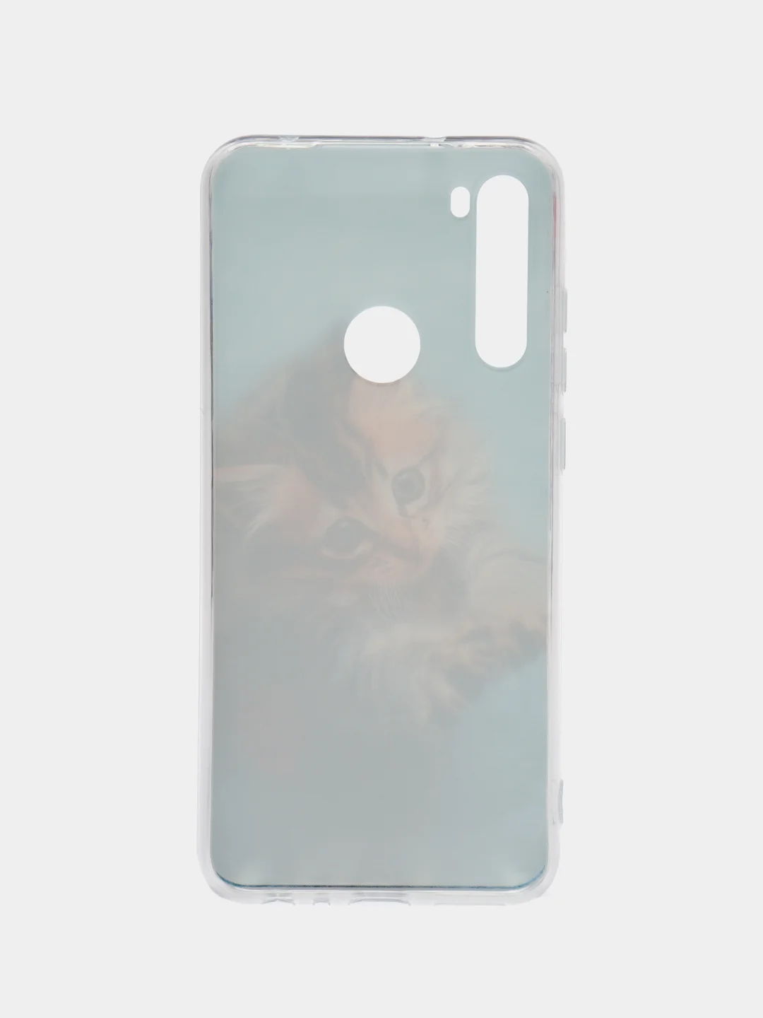 Светло-коричневый силиконовый чехол на Xiaomi Redmi Note 8T / Сяоми Редми Нот 8T прозрачный, с рисунком