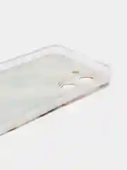 Золотой силиконовый чехол на Realme C33 / Реалми С33 прозрачный, с рисунком, защита камеры
