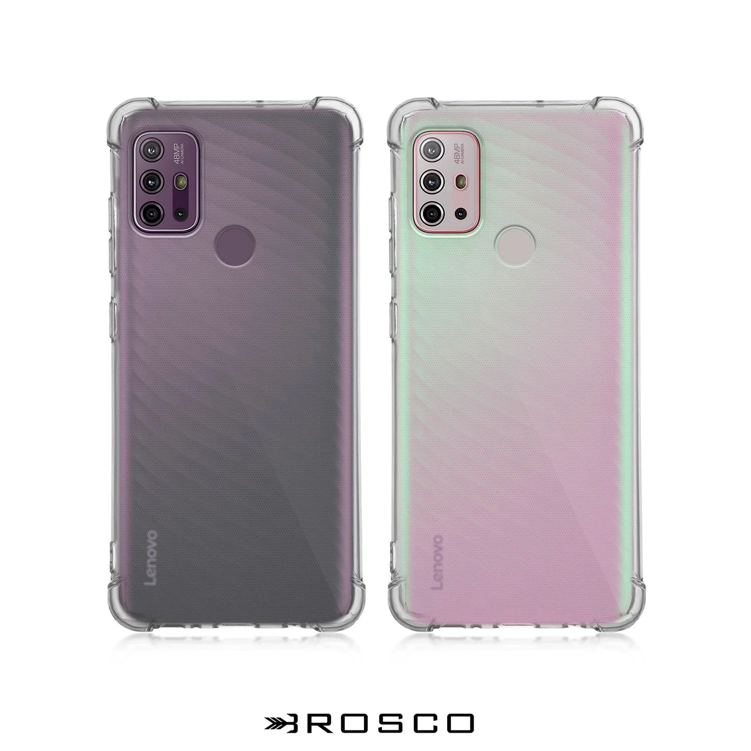 Прозрачный противоударный чехол ROSCO для Lenovo K13 Note, Motorola Moto G10, G20 и G30 силиконовый