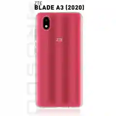 Прозрачный чехол для ZTE Blade A3 2020 с бортиком и защитой от прилипания чехла к смартфону