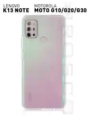 Прозрачный чехол для Lenovo K13 Note, Motorola Moto G10, G20 и G30 с бортиком вокруг модуля камер