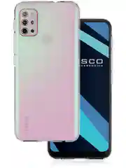 Прозрачный чехол для Lenovo K13 Note, Motorola Moto G10, G20 и G30 с бортиком вокруг модуля камер