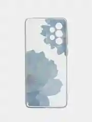 Лазурный чехол на Samsung Galaxy A33 5G / Галакси А33 5G прозрачный, с рисунком, защита камеры