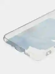 Лазурный чехол на Samsung Galaxy A33 5G / Галакси А33 5G прозрачный, с рисунком, защита камеры