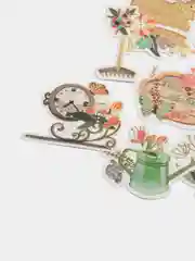Багровый набор наклеек для творчества с золотым тиснением