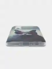 Синий меланж силиконовый чехол на Infinix HOT 11S NFC / Инфиникс Хот 11S NFC прозрачный, с рисунком