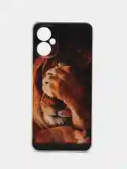 Светло-бежевый чехол на Tecno Spark 9 Pro / Текно Спарк 9 Про прозрачный, с рисунком, защита камеры