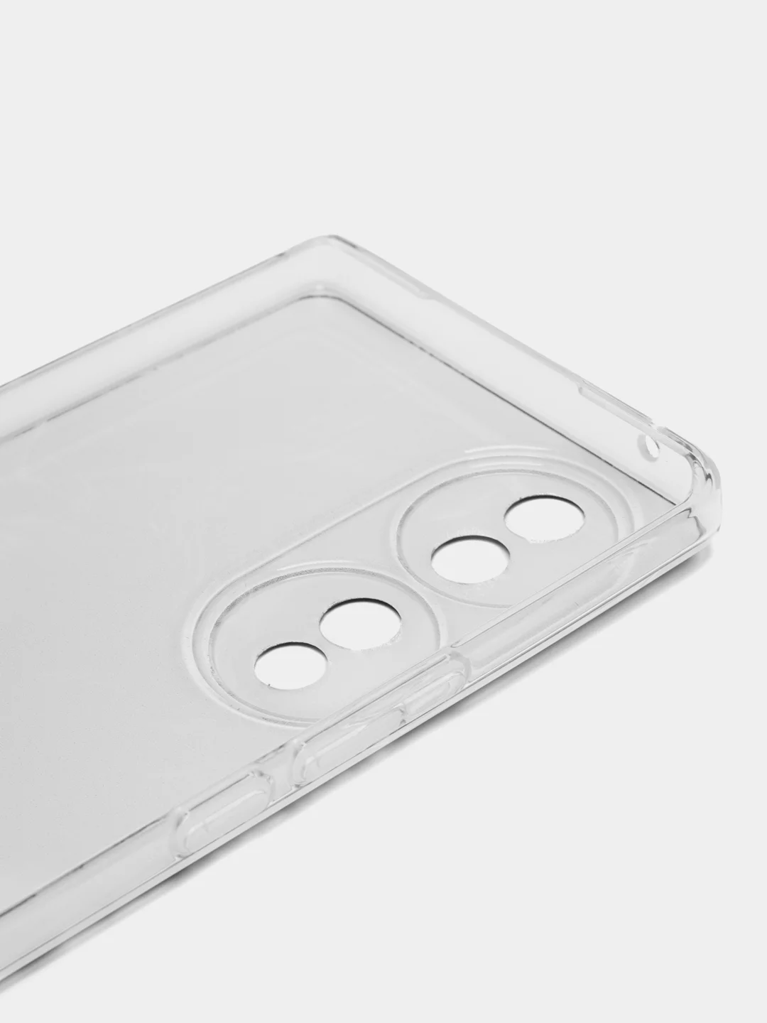 Коричневый силиконовый чехол на Honor 70 / Хонор 70 прозрачный, с рисунком, защита камеры